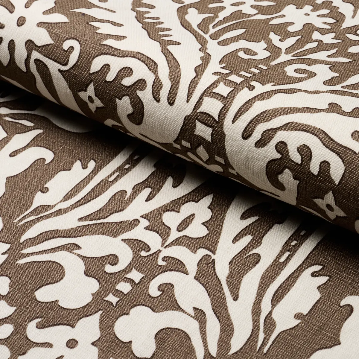 SUFFOLK DAMASK_ BROWN