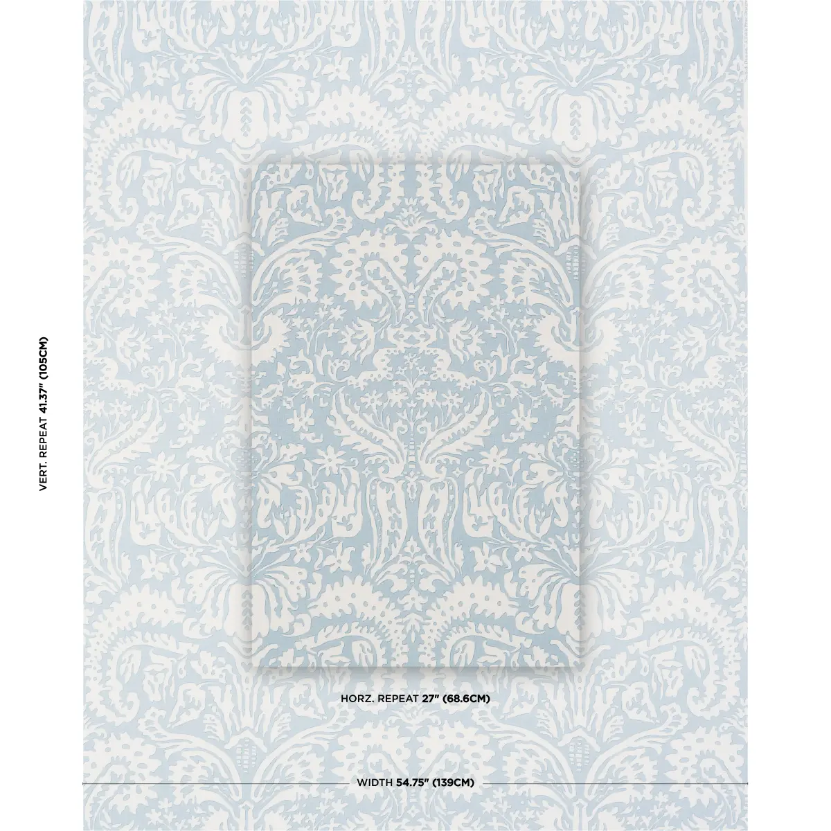 SUFFOLK DAMASK_ BLUE