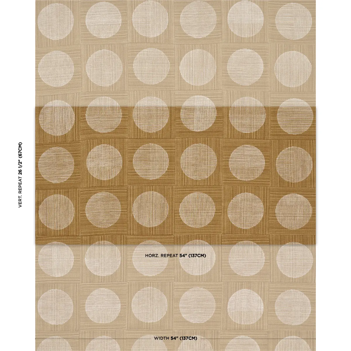 UNA HAND BLOCK PRINT_ OCHRE