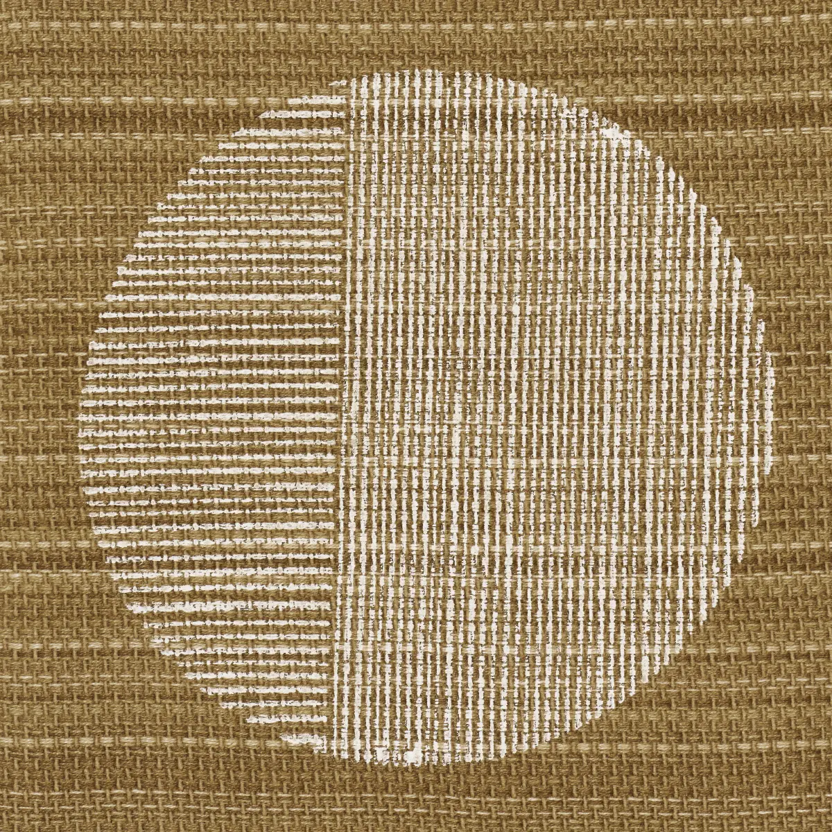 UNA HAND BLOCK PRINT_ OCHRE