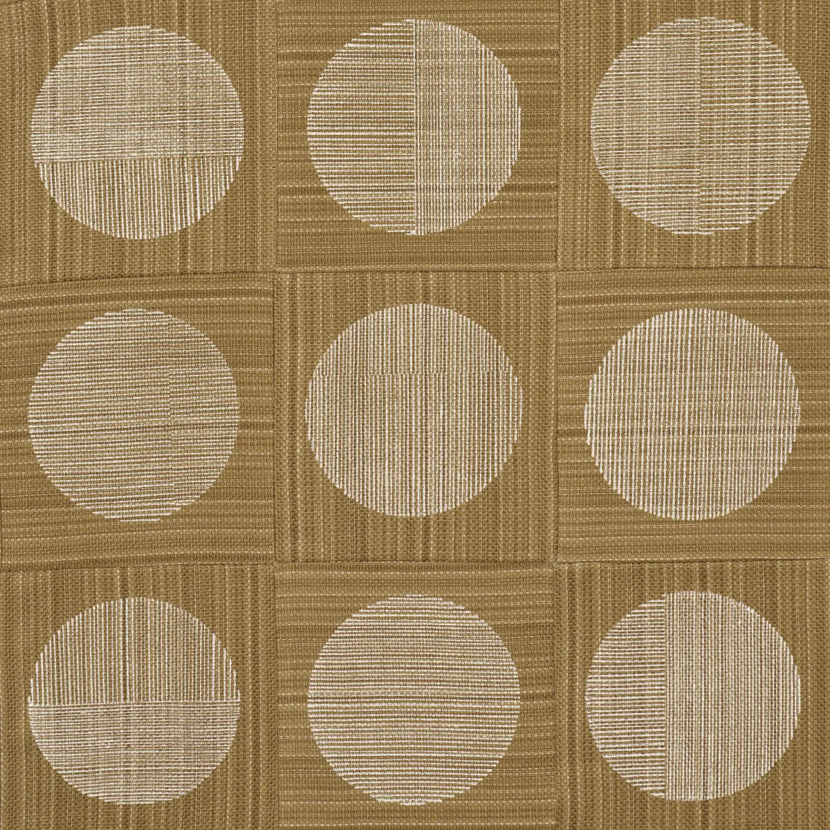 UNA HAND BLOCK PRINT_ OCHRE