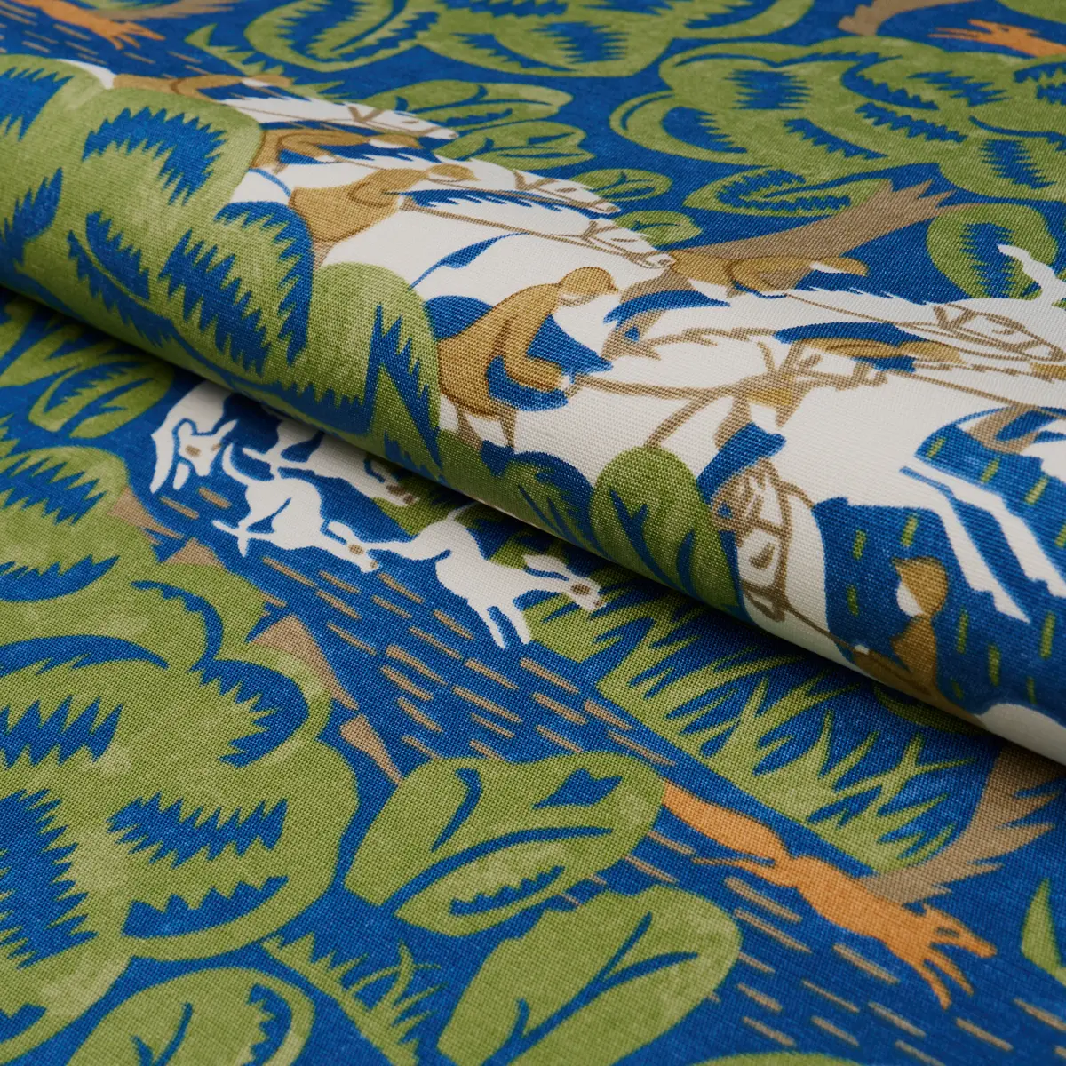 MARGARET SCHLOEMAN'S FOX CHASE_ NAVY & GREEN