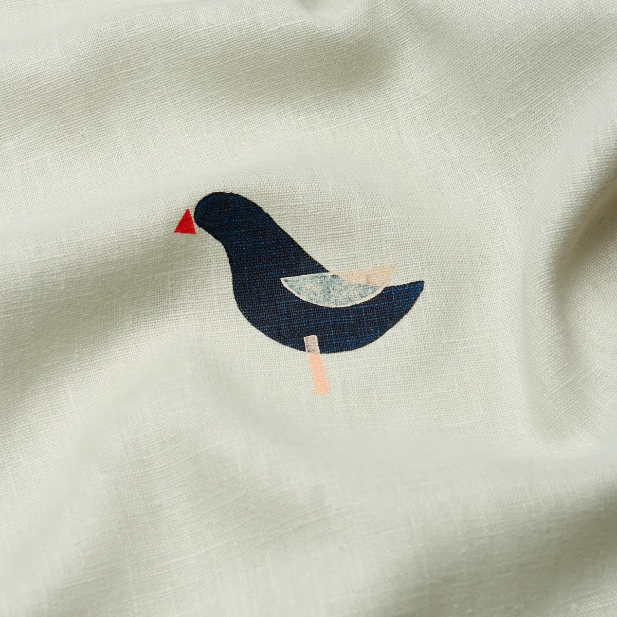 BIRDS HAND-BLOCK PRINT_ BLACK ON NATURAL