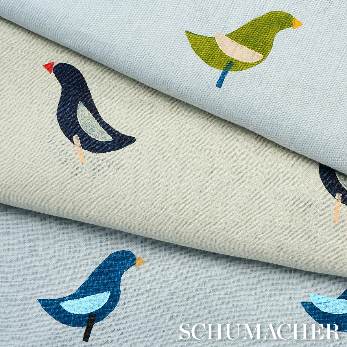 BIRDS HAND-BLOCK PRINT_ BLACK ON NATURAL