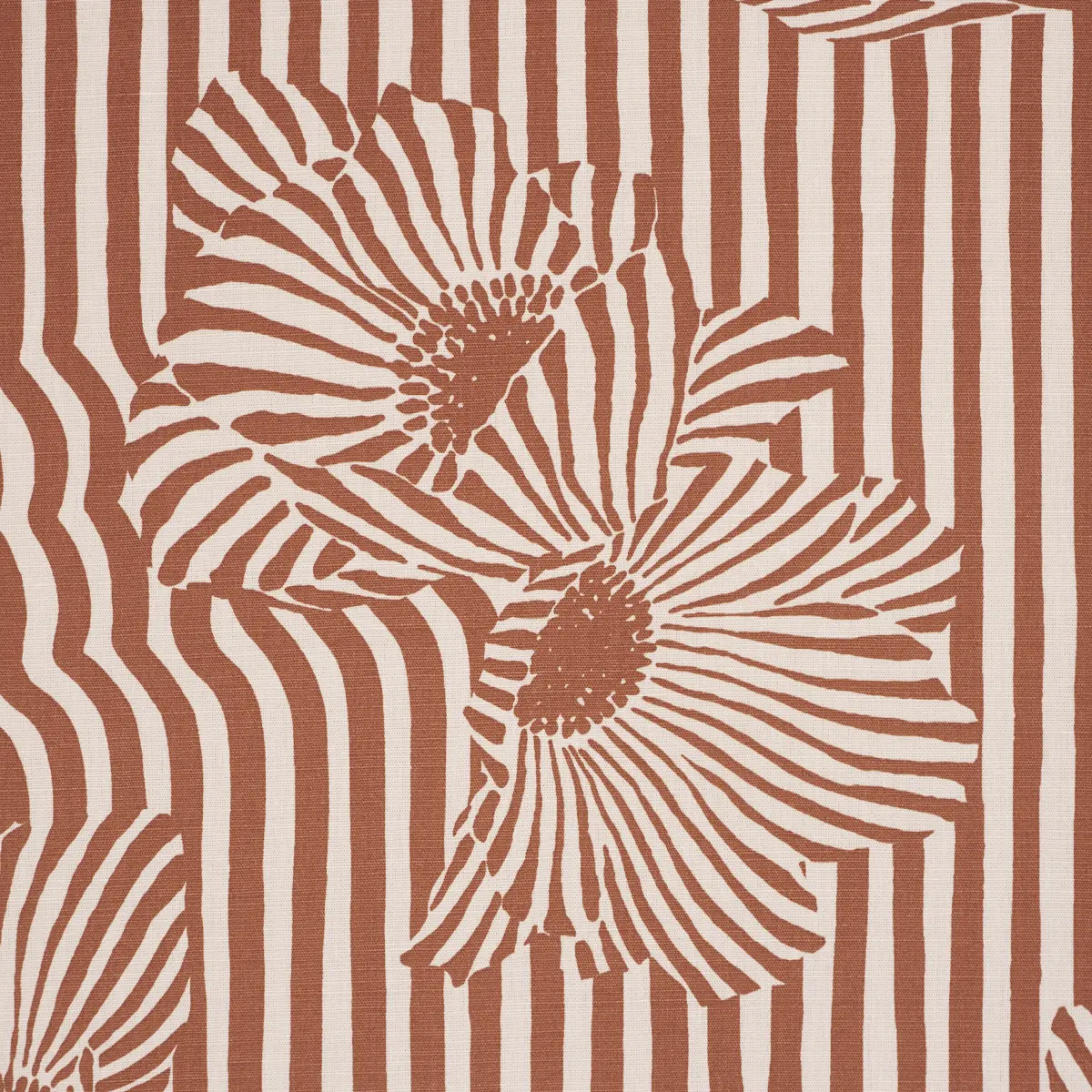 Chaney Floral - Terracotta Fabrics | Schumacher
