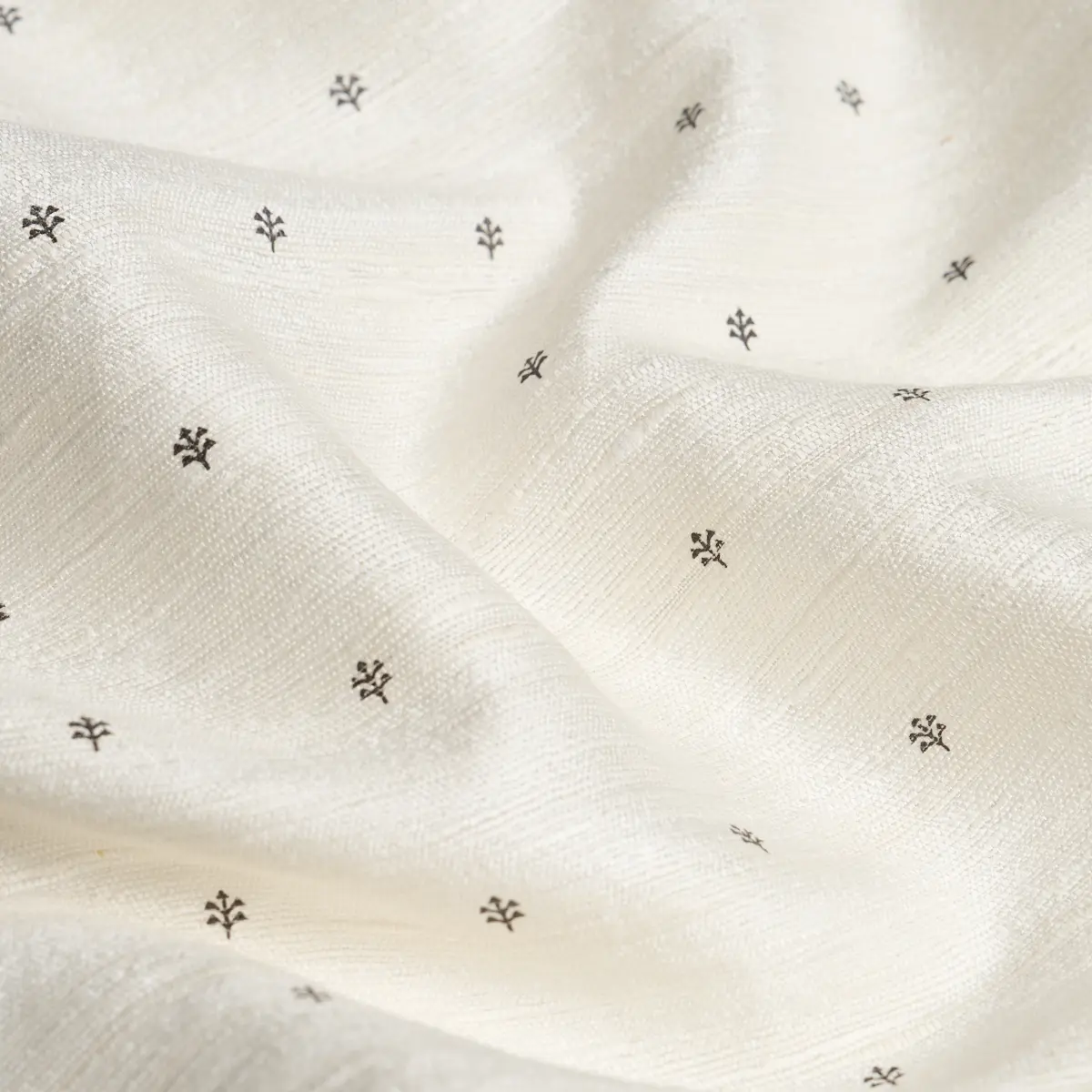 ENGELMANN SILK HAND PRINT_ BROWN