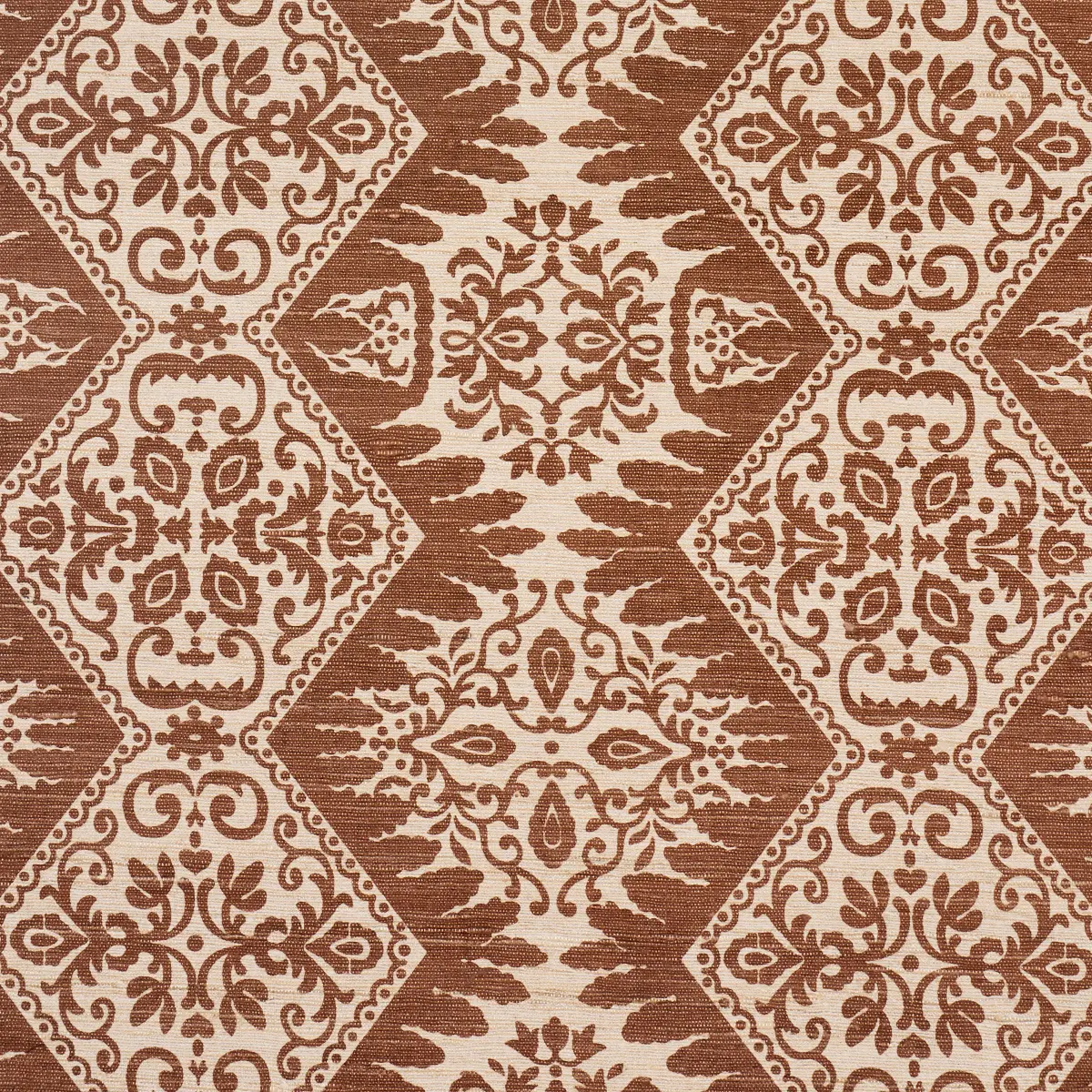BERKELEY HAND PRINTED SILK_ CHESTNUT