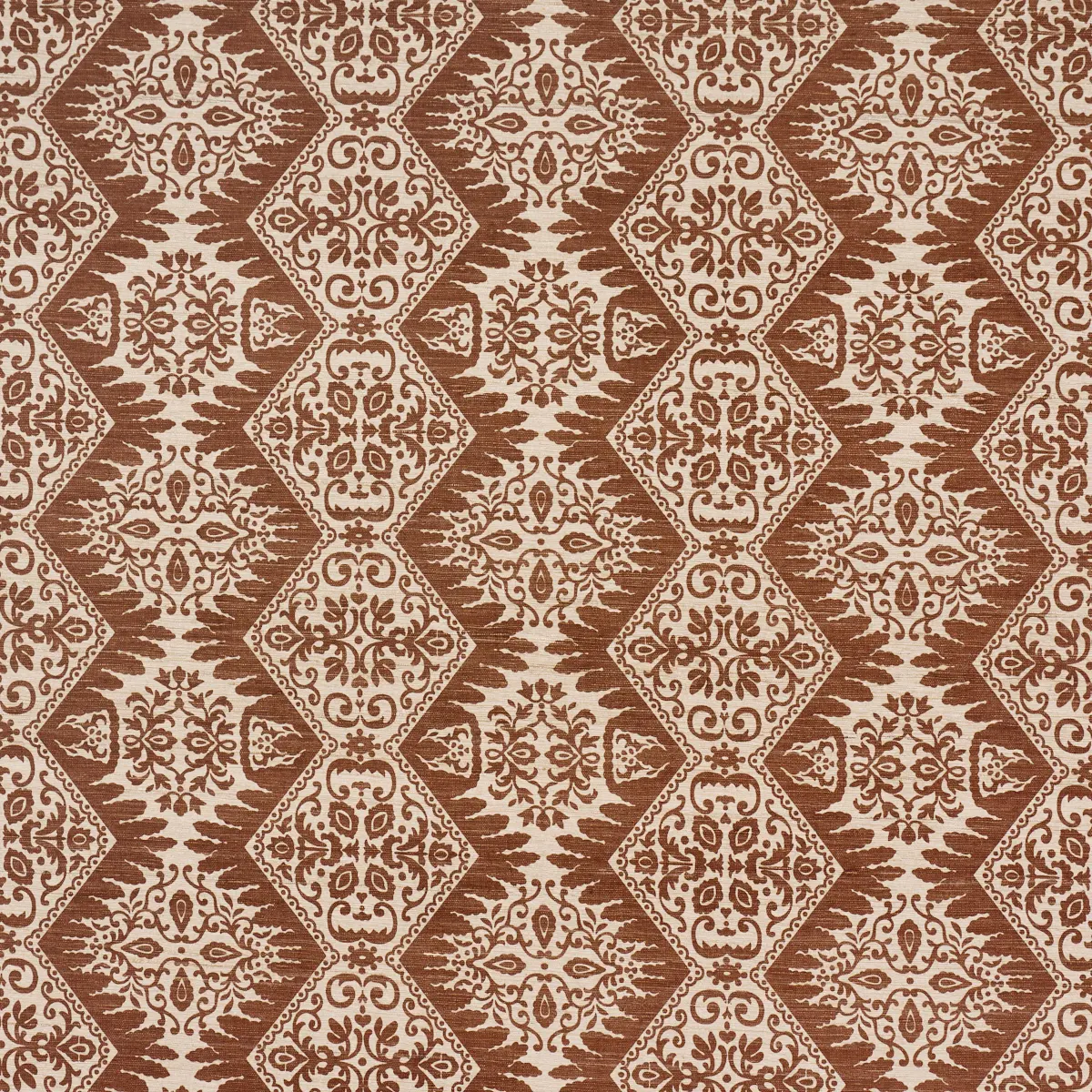 BERKELEY HAND PRINTED SILK_ CHESTNUT