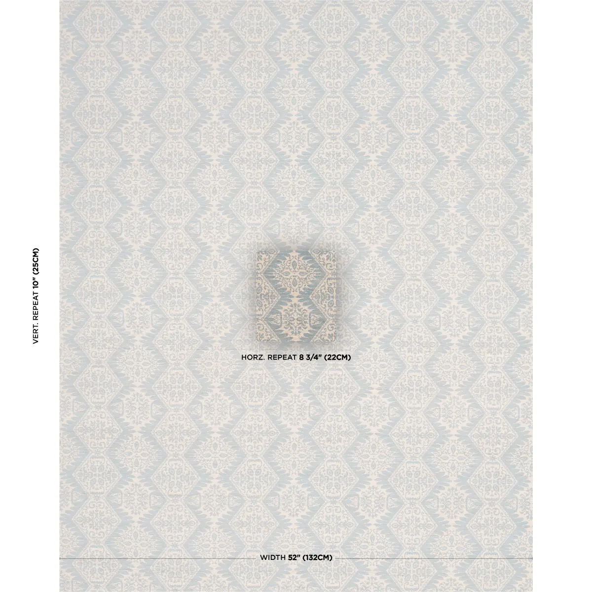 BERKELEY HAND PRINTED SILK_ CORNFLOWER