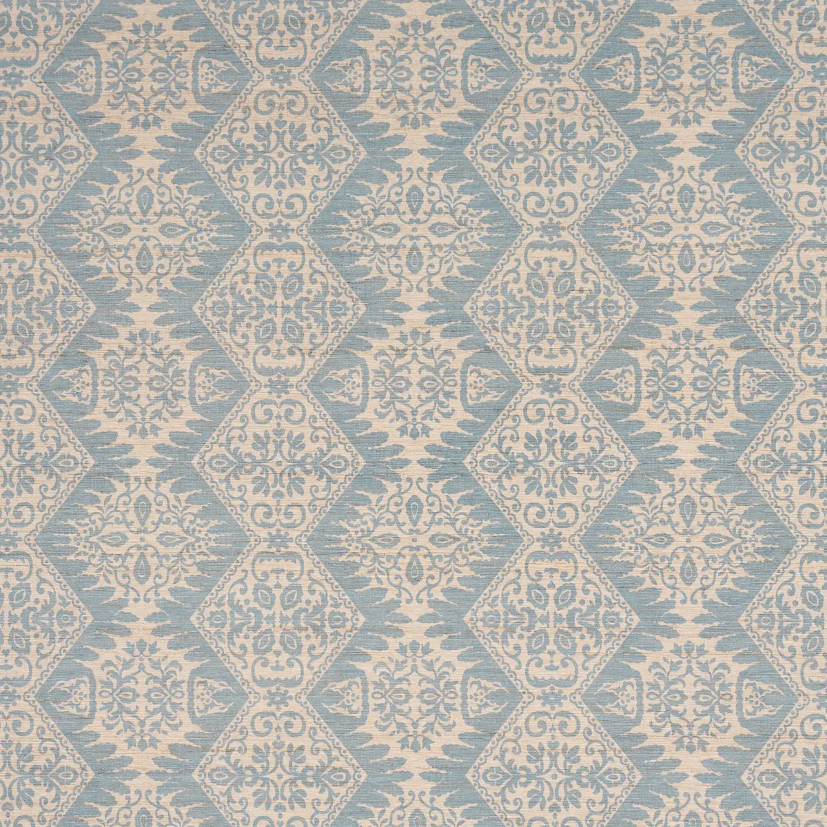 BERKELEY HAND PRINTED SILK_ CORNFLOWER