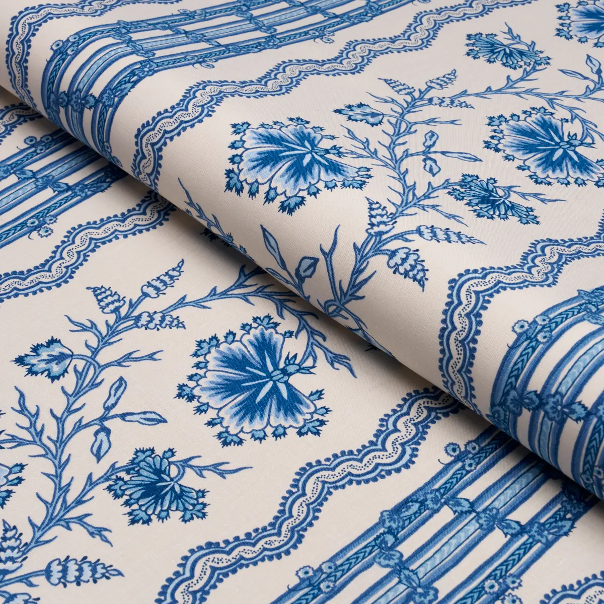 PARVATI FLORAL STRIPE_ DELFT