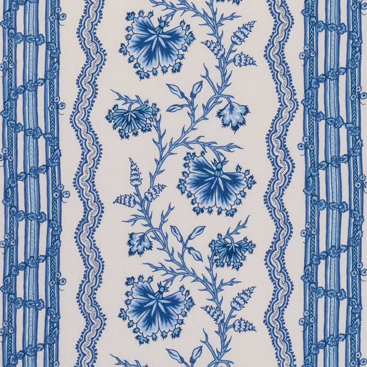 PARVATI FLORAL STRIPE_ DELFT
