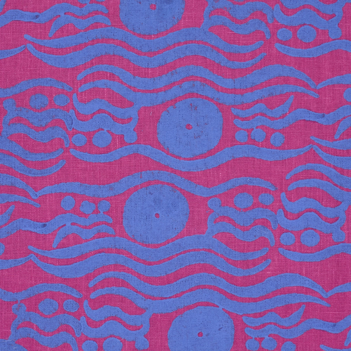 BOSPHORUS HAND BLOCK_ FUCHSIA & BLUE