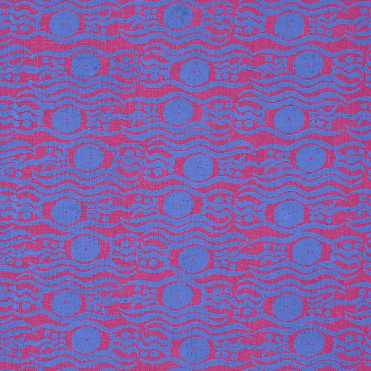 BOSPHORUS HAND BLOCK_ FUCHSIA & BLUE