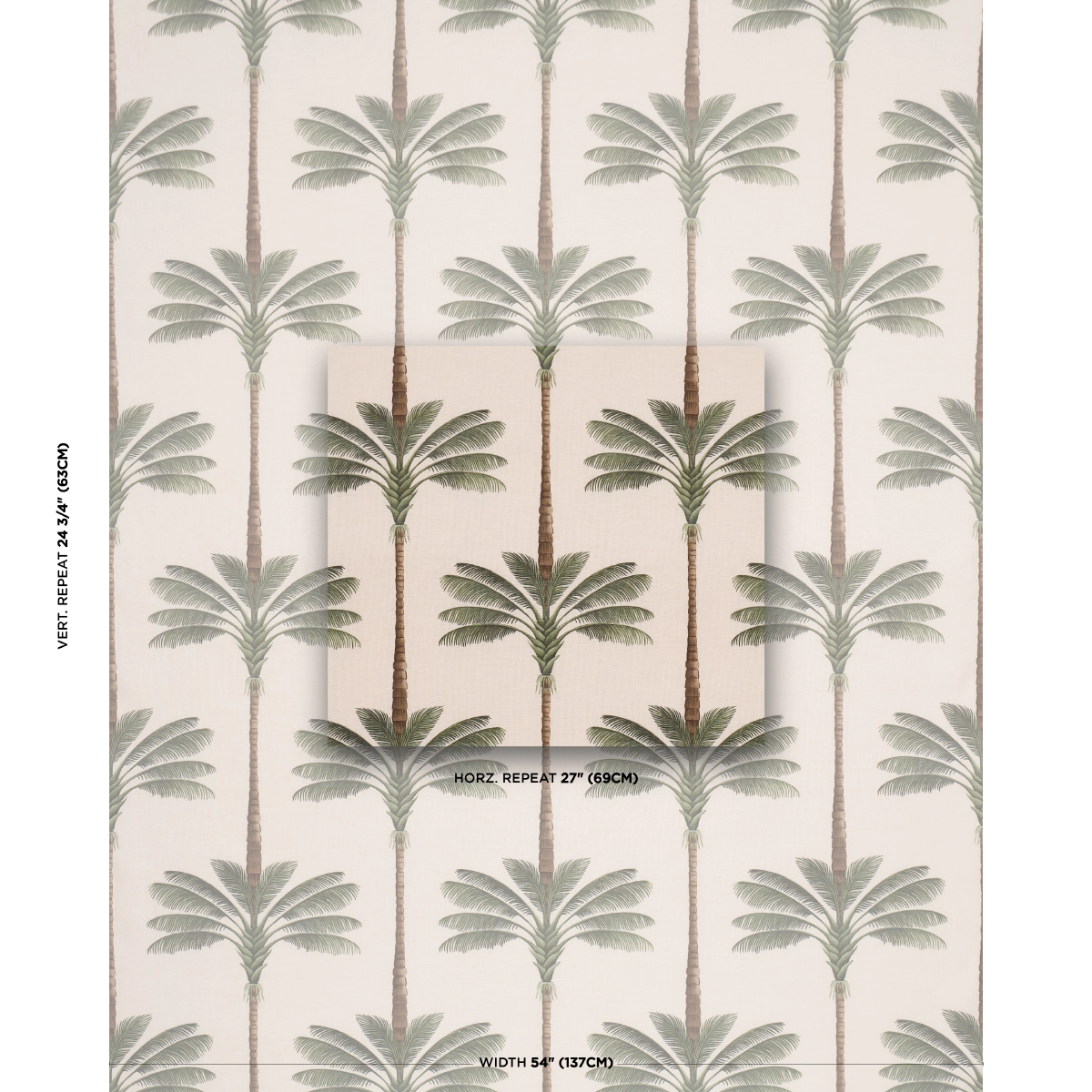 A PALM IS A PALM PRINT_ DAYLIGHT EVERGREEN