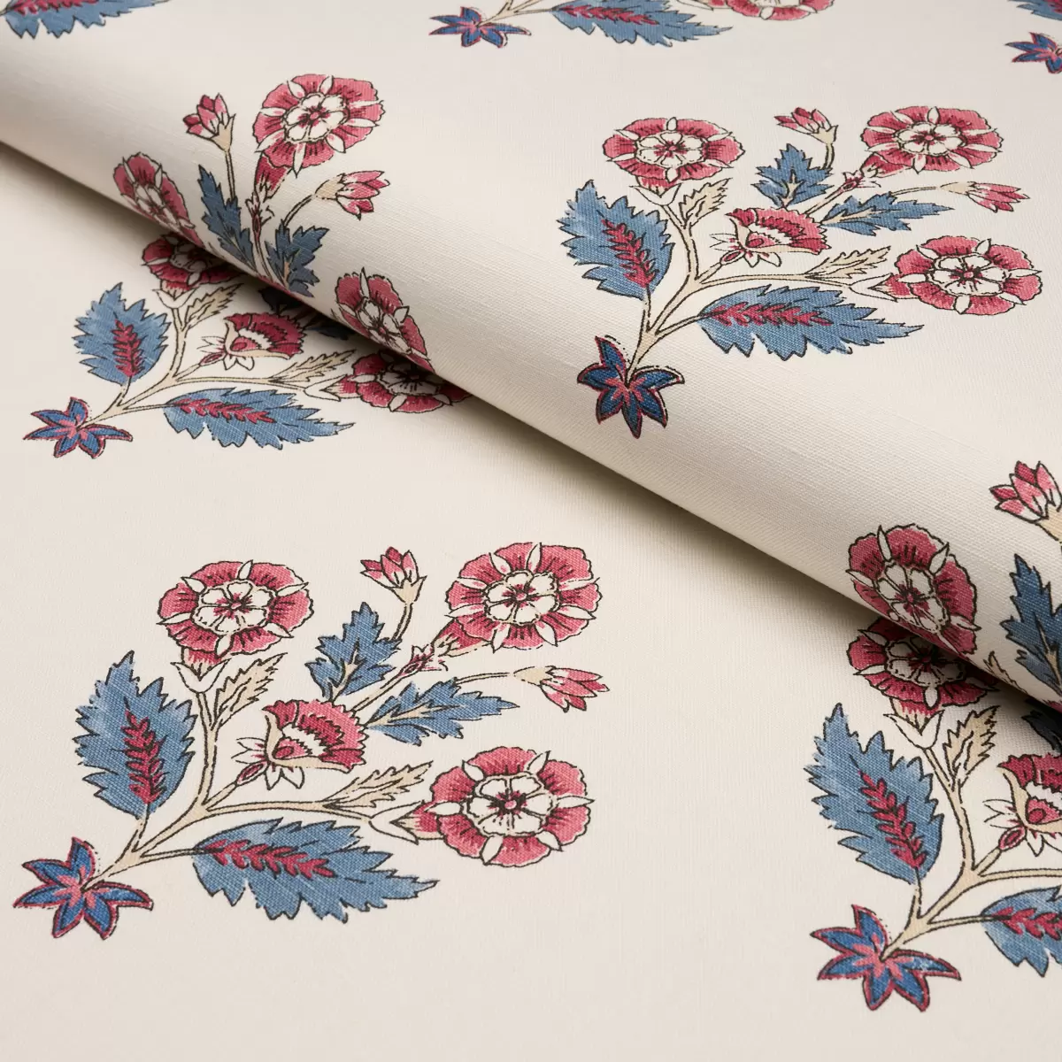 DALILA HAND-SCREEN PRINT_ RED & BLUE