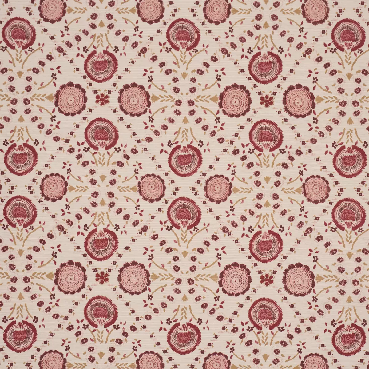 ATHENA HAND-SCREEN PRINT_ RUBY