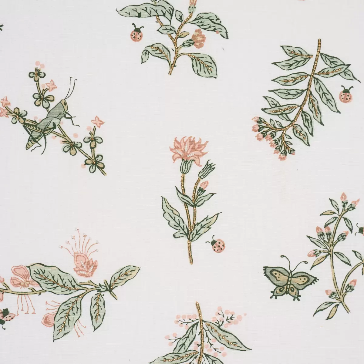 JETER DES FLEURS BEADED PRINT_ MOSS PHLOX