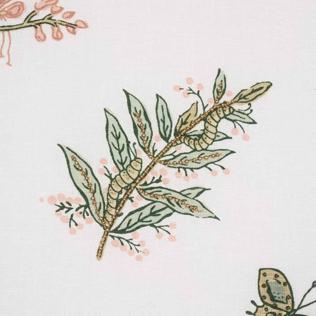 JETER DES FLEURS BEADED PRINT_ MOSS PHLOX