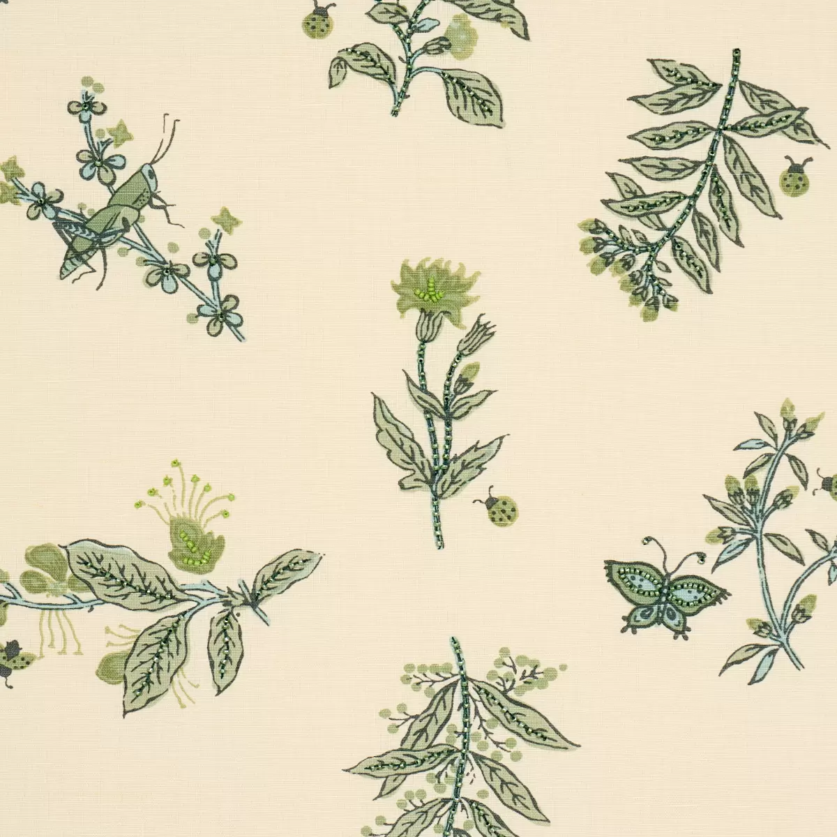 JETER DES FLEURS BEADED PRINT_ ARTICHOKE
