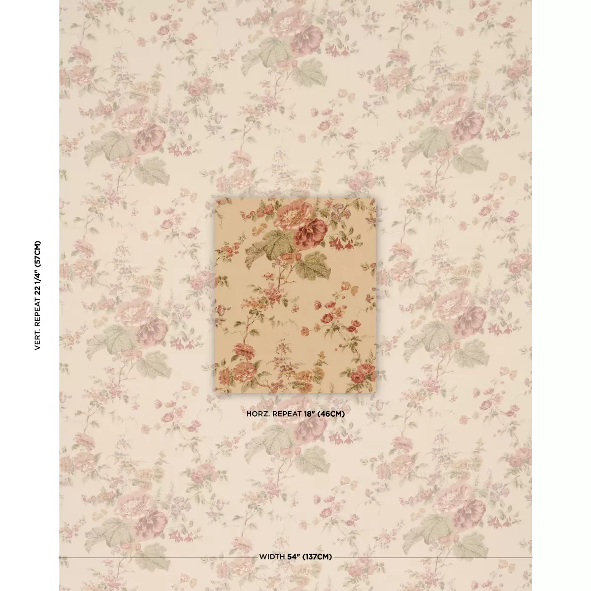 MIDSUMMER HOLLYHOCK_ BEIGE