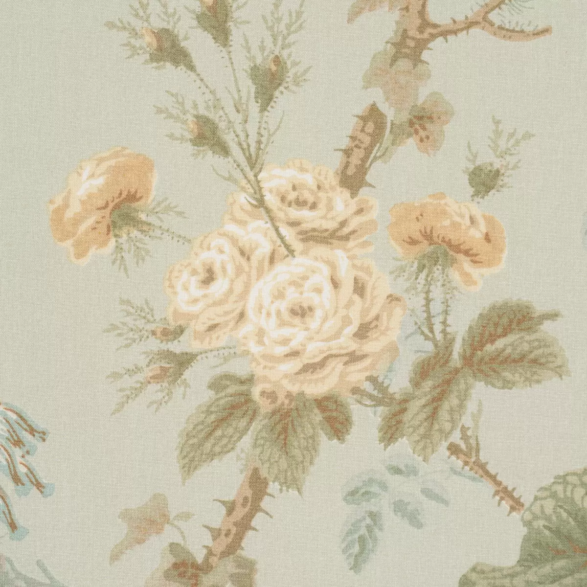 SHE WALKS IN BEAUTY CHINTZ_ CELADON