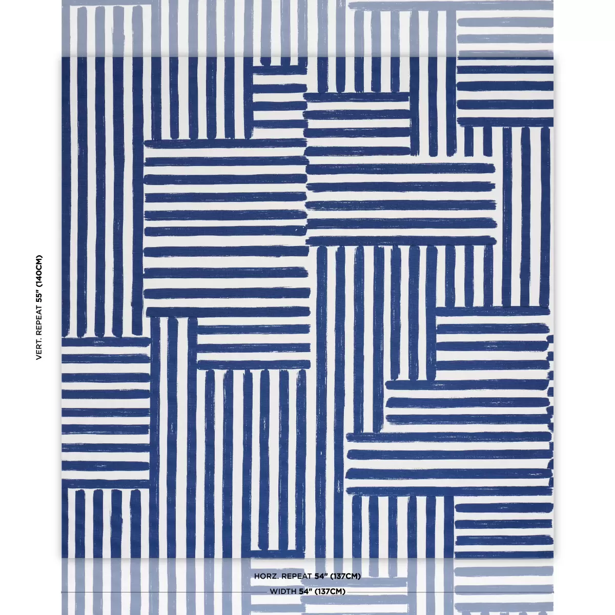 PARSON'S STRIPE HAND PRINT_ NAVY