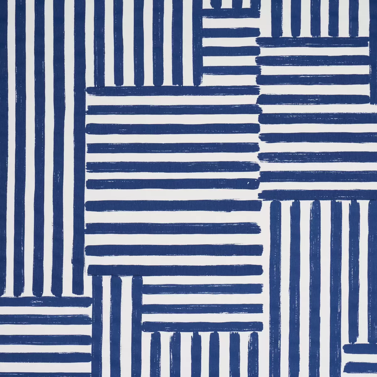 PARSON'S STRIPE HAND PRINT_ NAVY