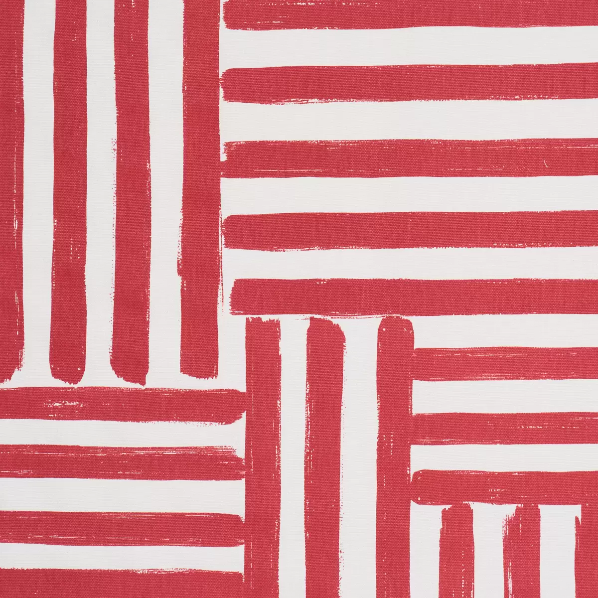 PARSON'S STRIPE HAND PRINT_ RED