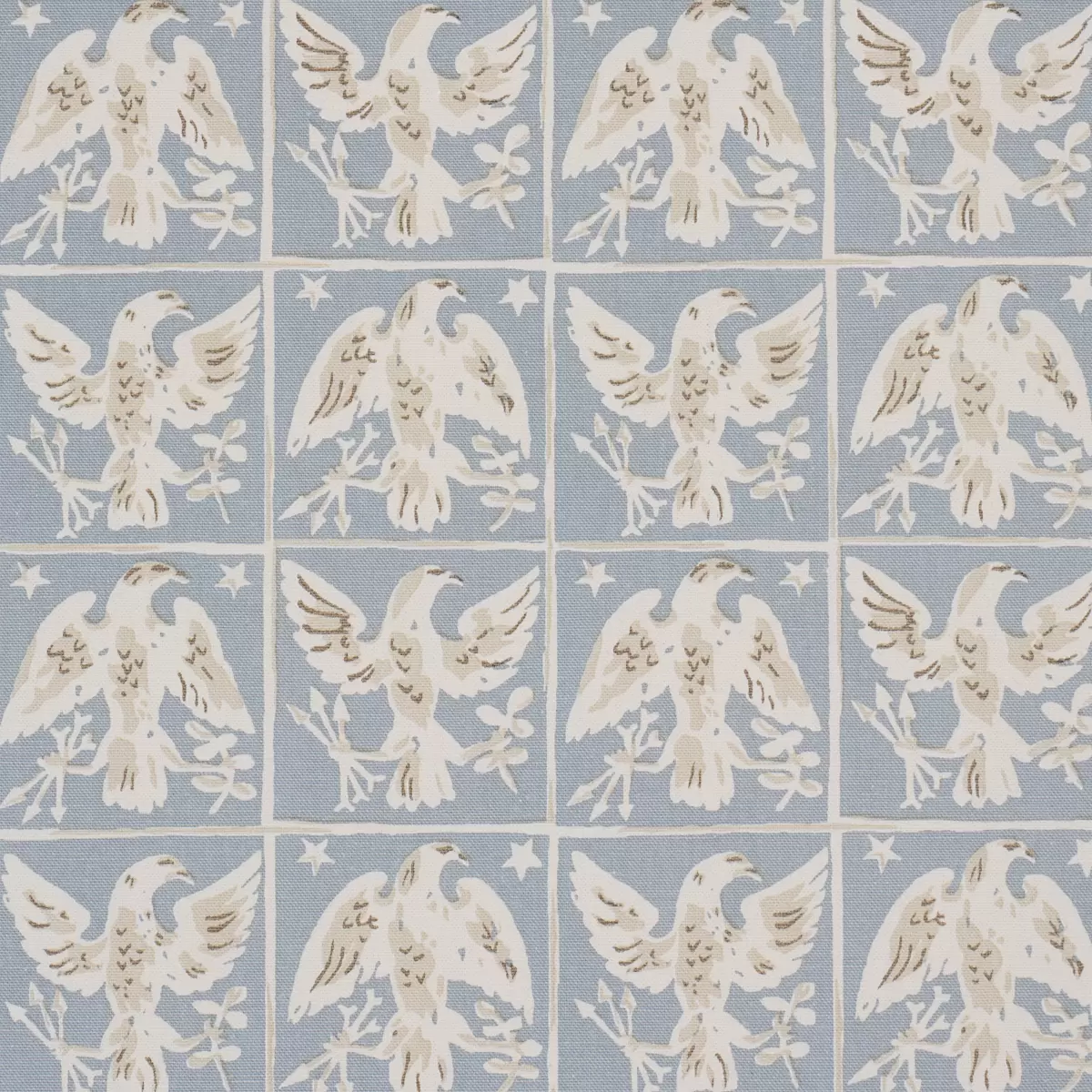 BARTON'S EAGLE HAND PRINT_ BLUE