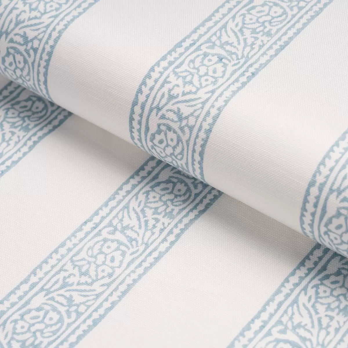MAHDAVI STRIPE HAND-BLOCK PRINT_ SKY