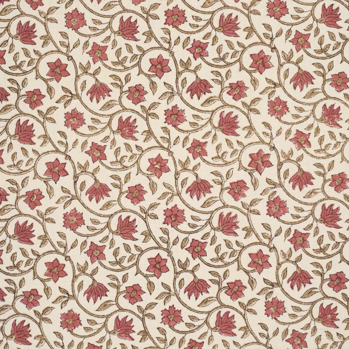 MALAYA HAND-BLOCK PRINT_ RED