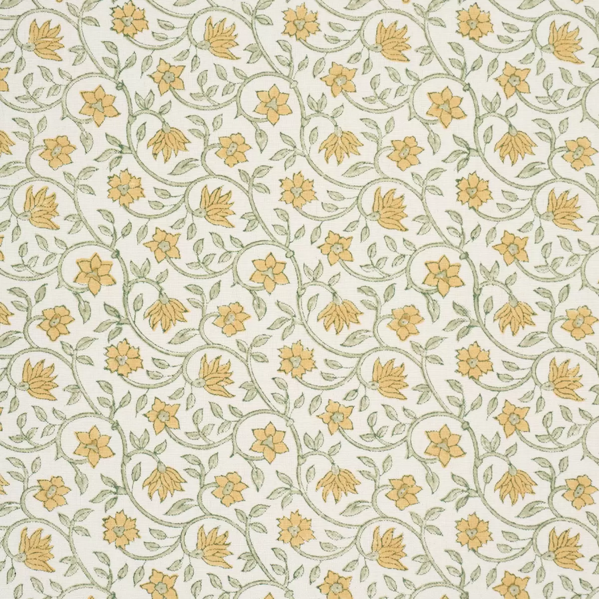 MALAYA HAND-BLOCK PRINT_ YELLOW