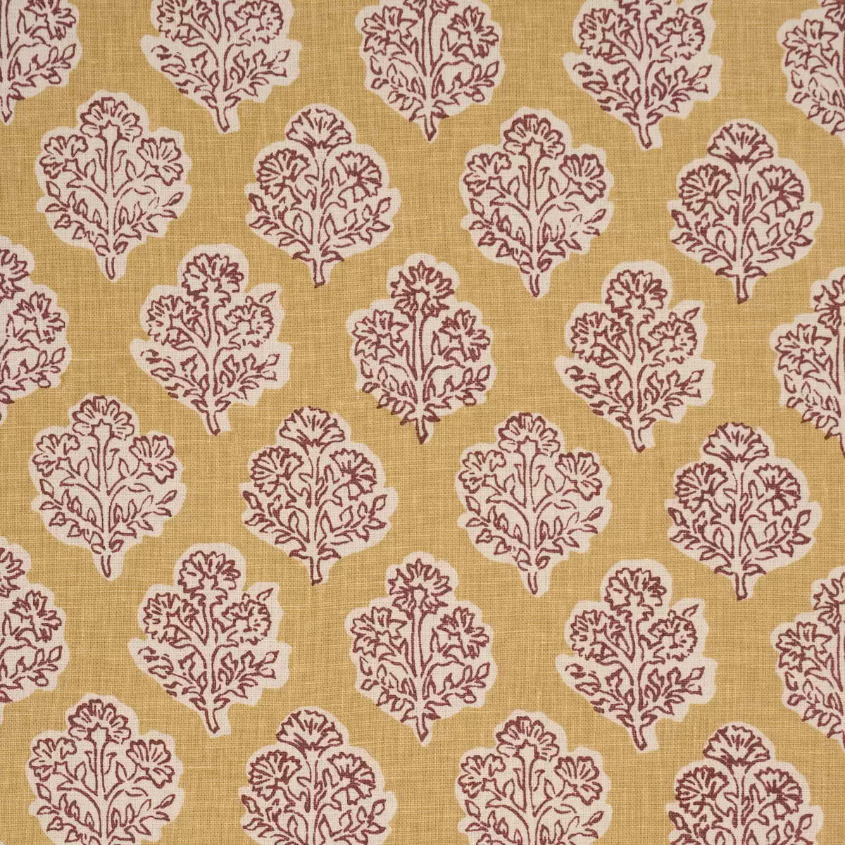 MANALI HAND-PRINT_ RED & MUSTARD