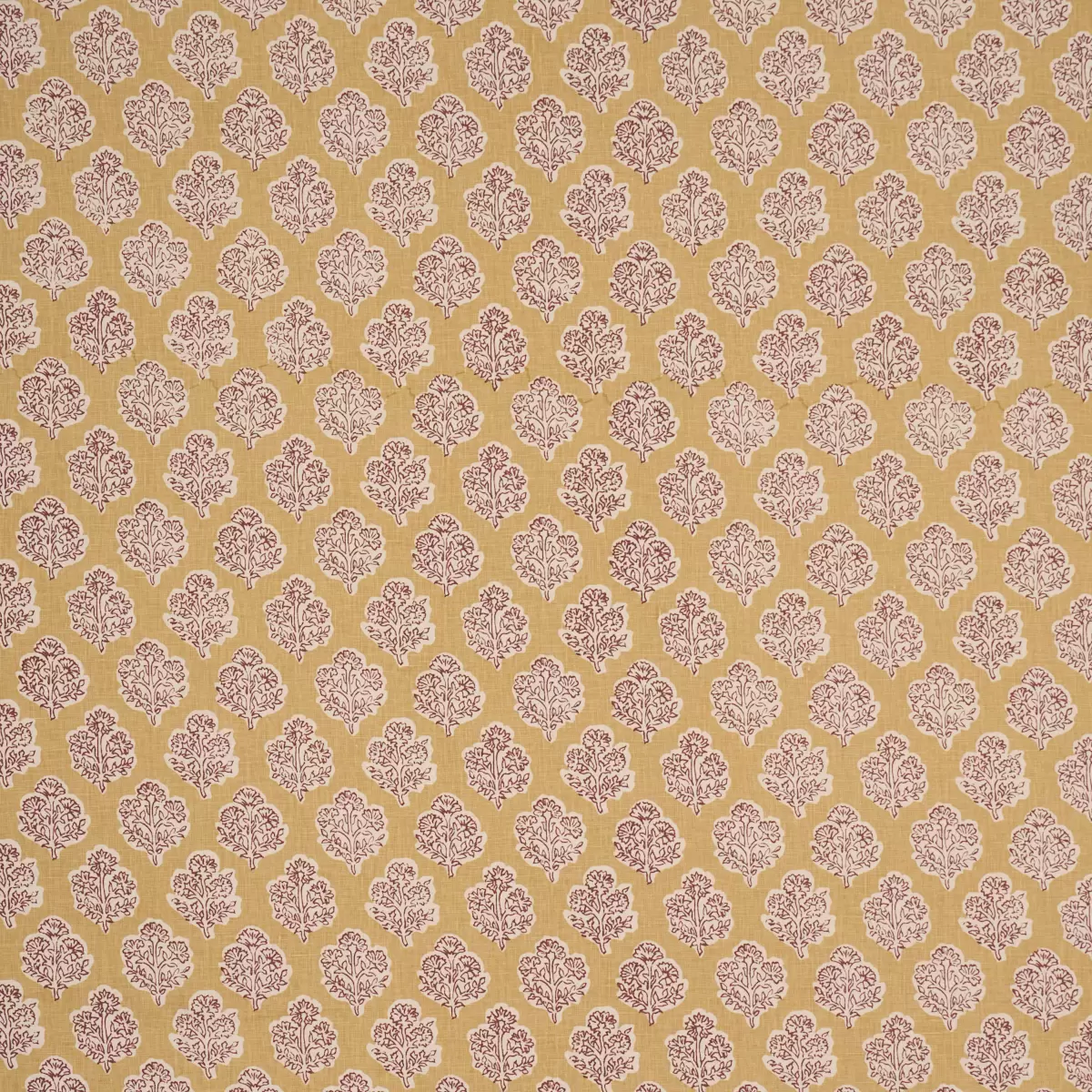 MANALI HAND-PRINT_ RED & MUSTARD