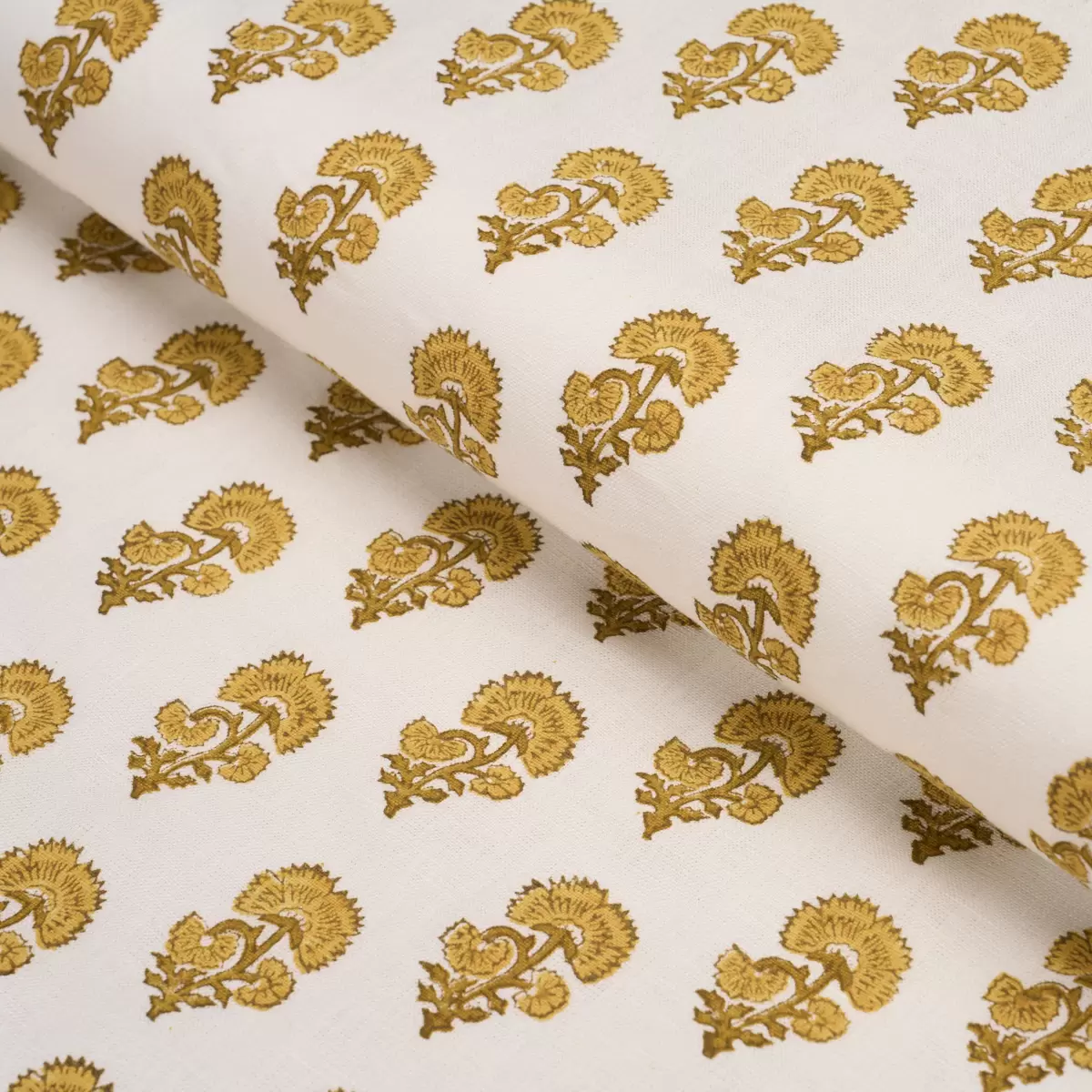 KAASNI HAND-BLOCK PRINT_ YELLOW