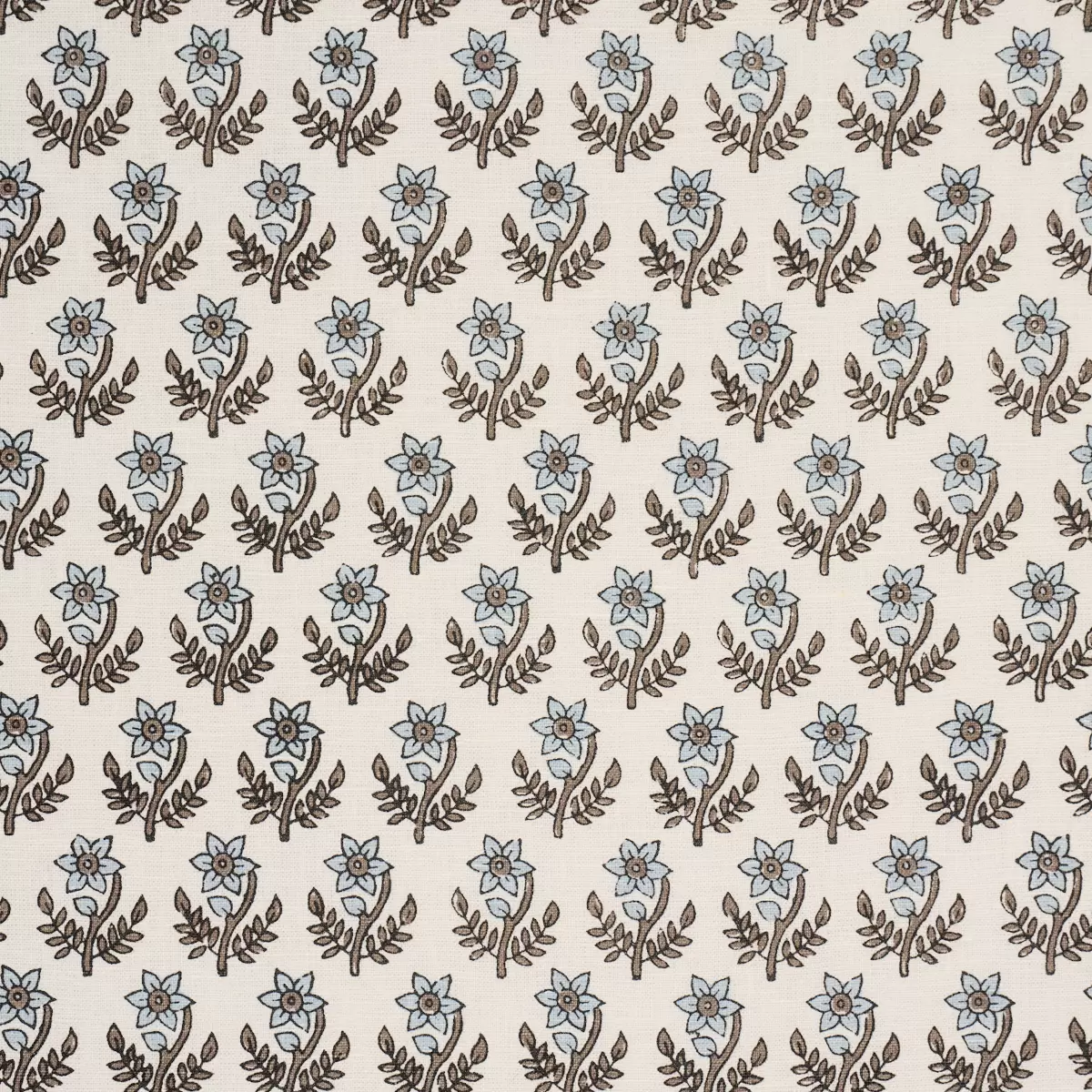 AMISHA HAND-PRINT_ BLUE & BROWN