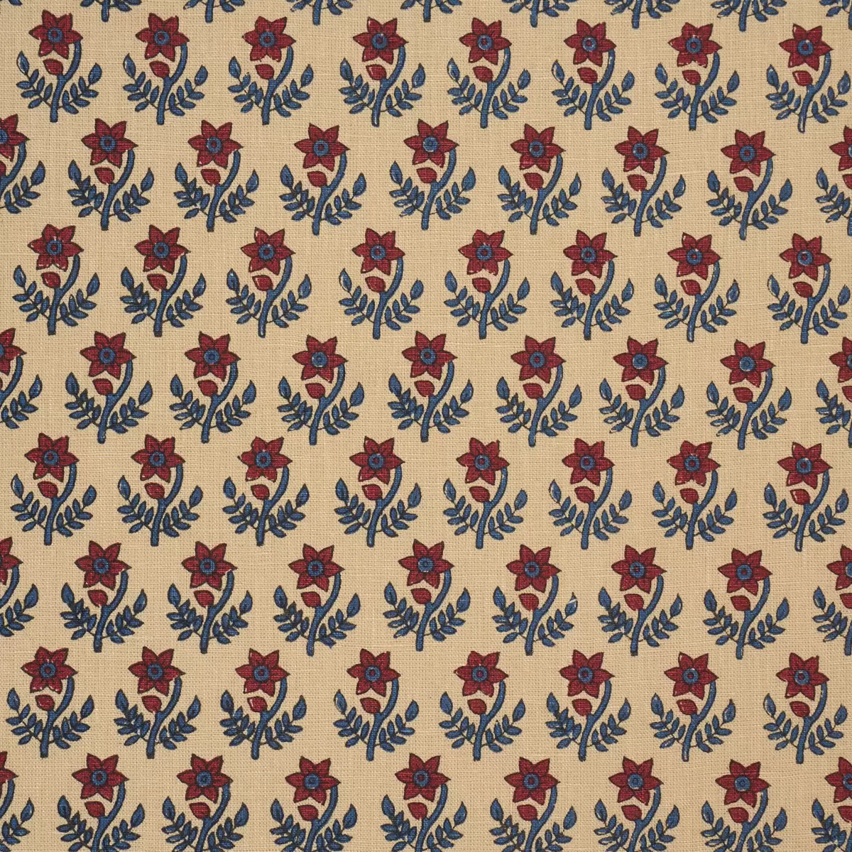 AMISHA HAND-PRINT_ RED & INDIGO