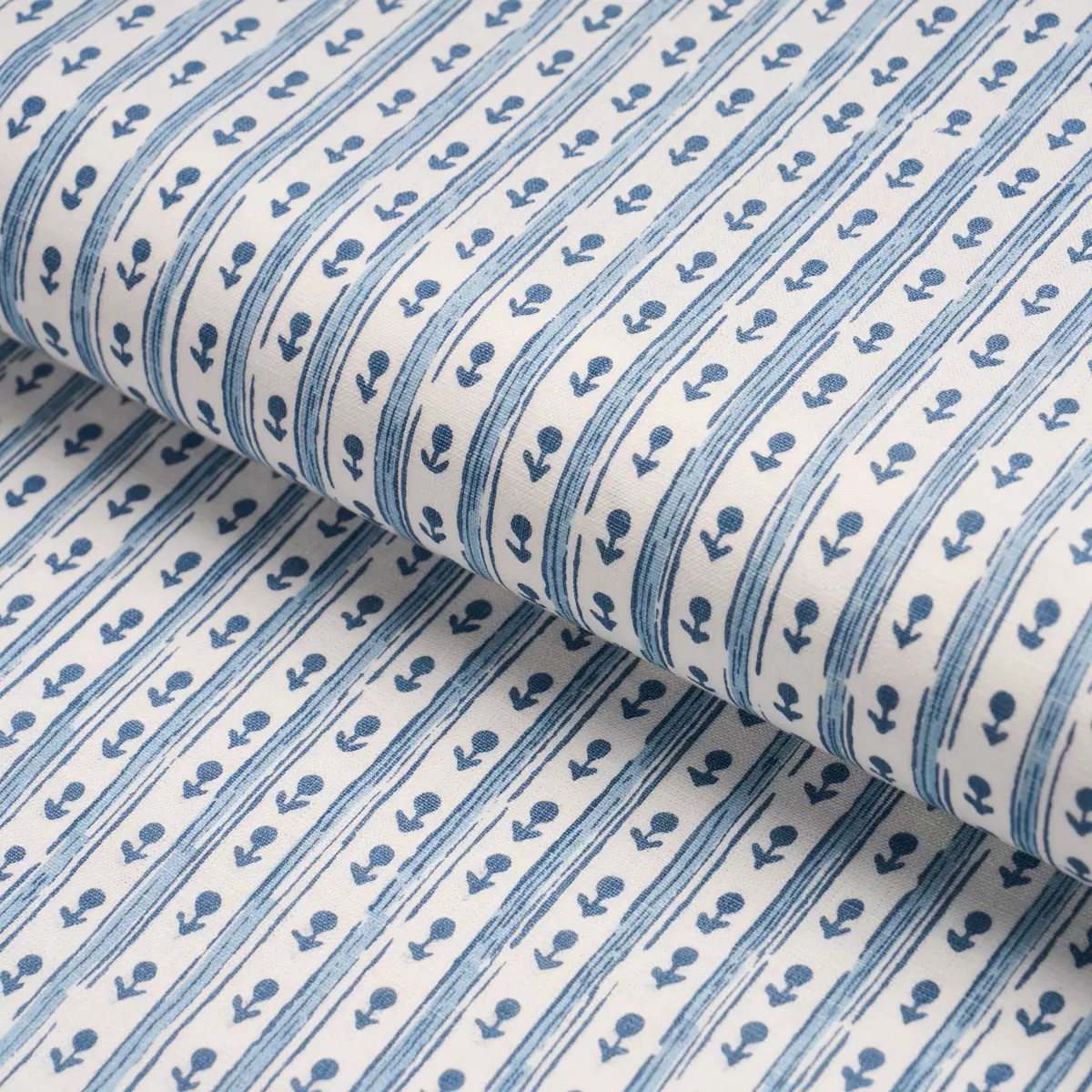 NIDHI STRIPE HAND-PRINT_ SKY