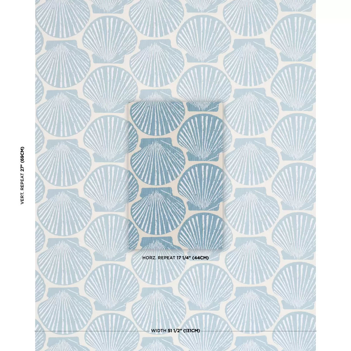SCALLOP SHELL_ LIGHT BLUE