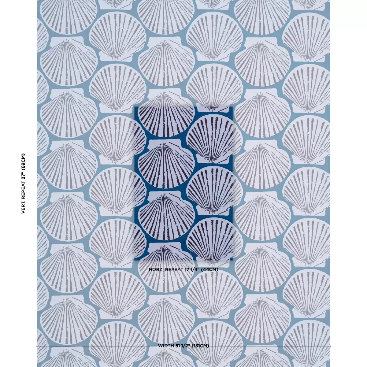 SCALLOP SHELL_ INDIGO
