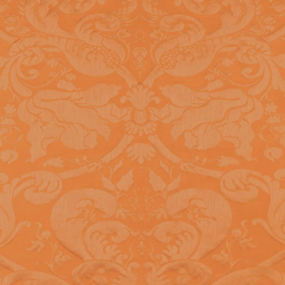 GAVOTTE BROCATELLE DAMASK_ TERRACOTTA