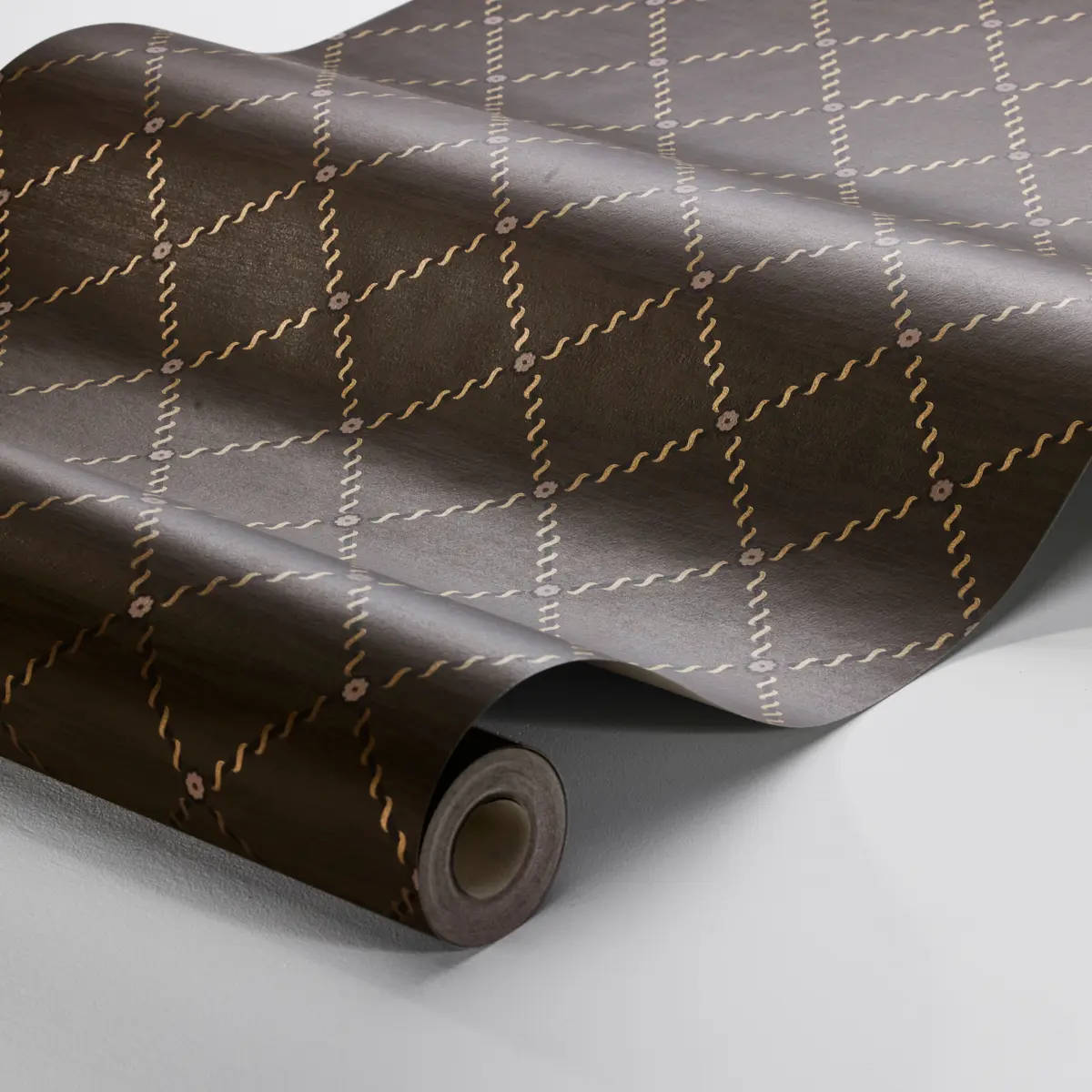 GOLDEN TRELLIS_ BROWN AND GOLD