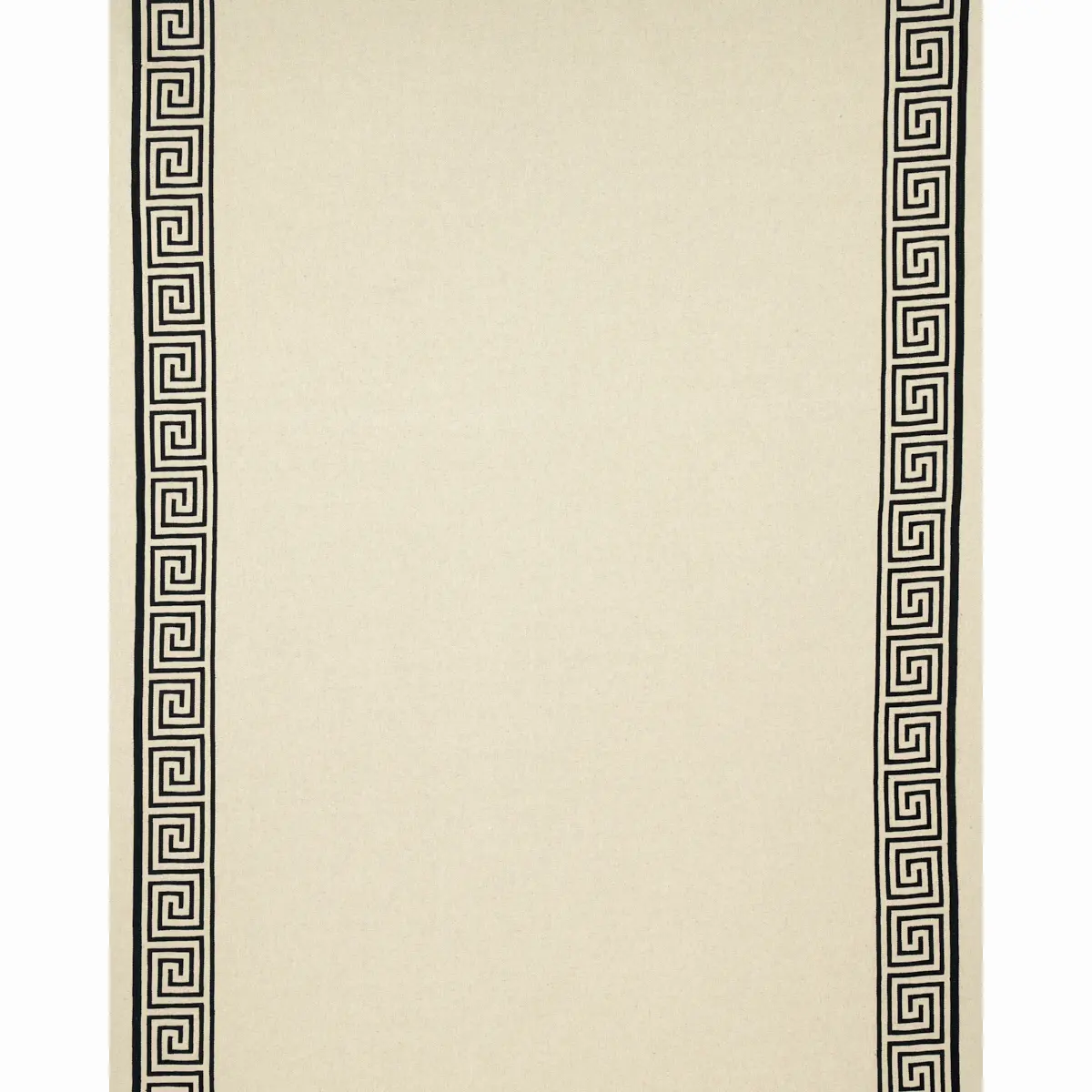 Greek Key Embroidery_ PEBBLE AND BLACK