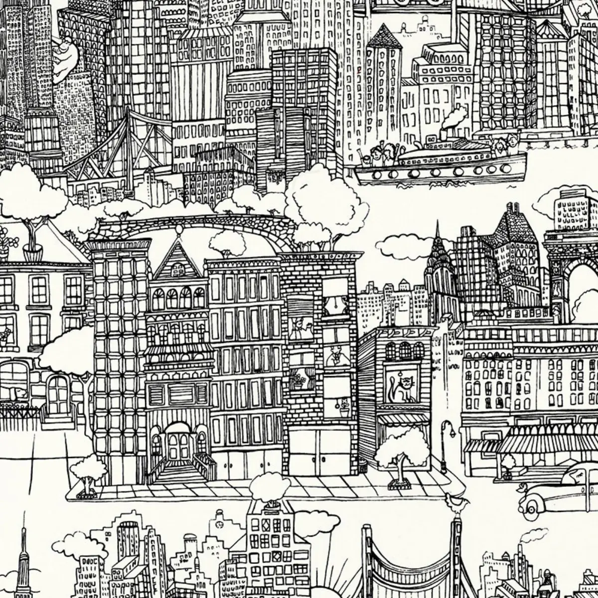 NEW YORK NEW YORK_ BLACK AND WHITE