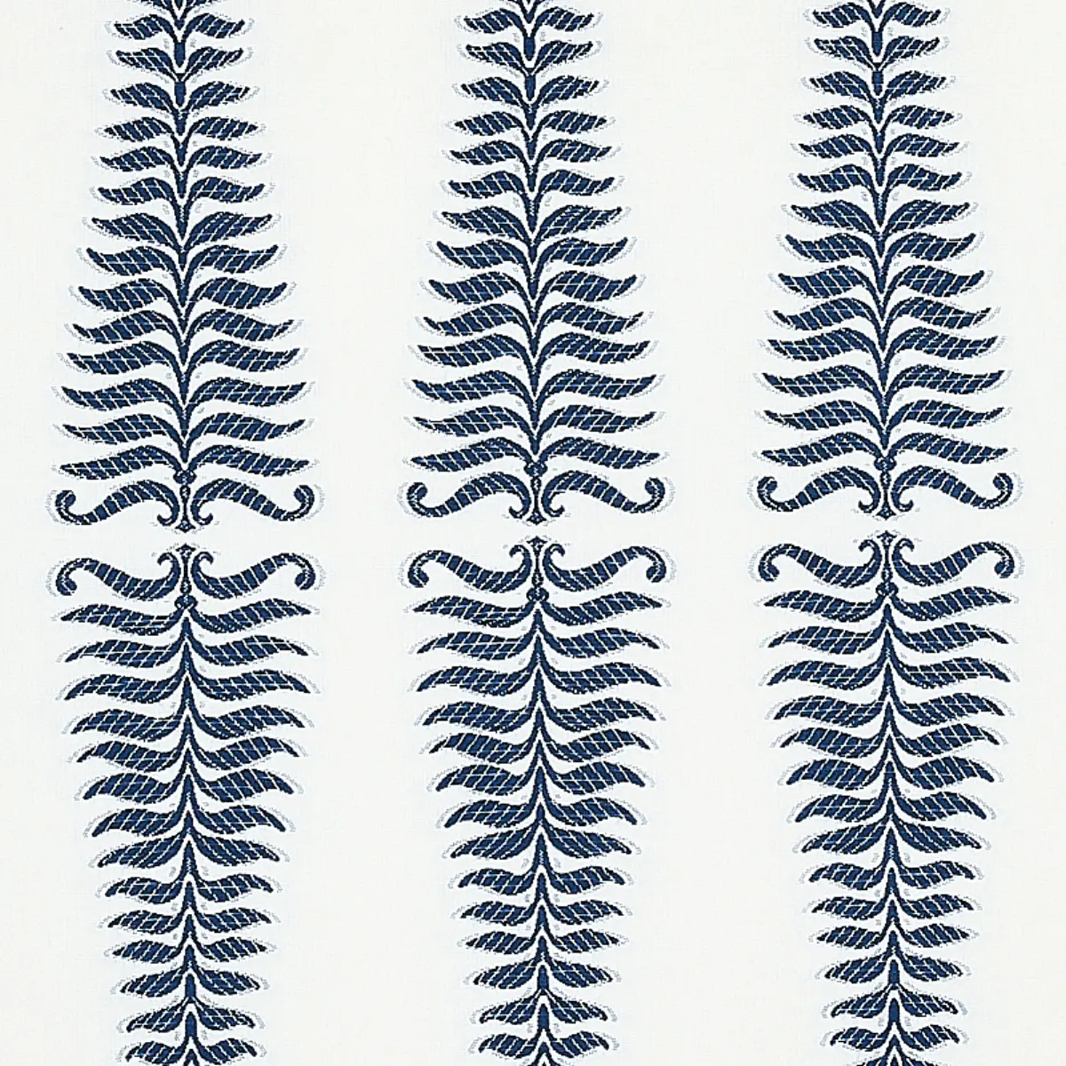 FERN TREE_ NAVY & WHITE