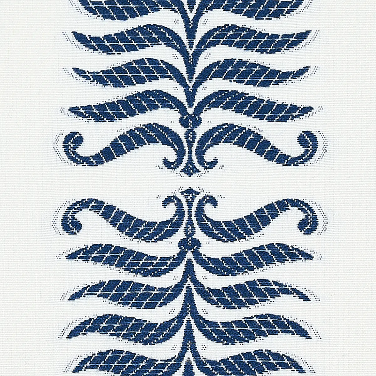 FERN TREE_ NAVY & WHITE
