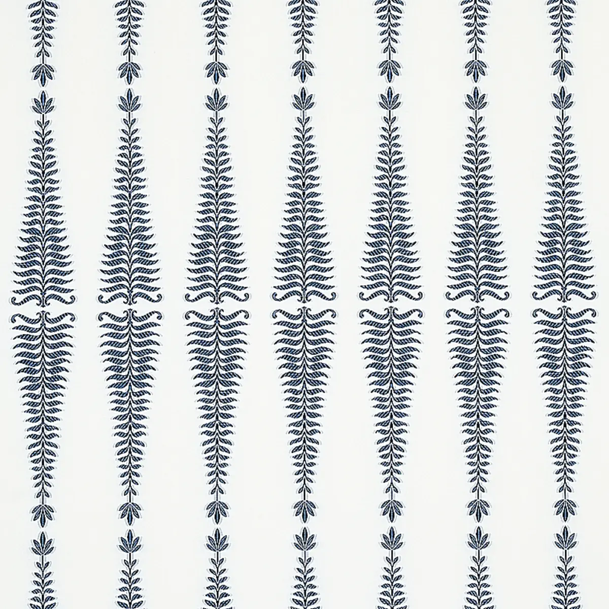 FERN TREE_ NAVY & WHITE