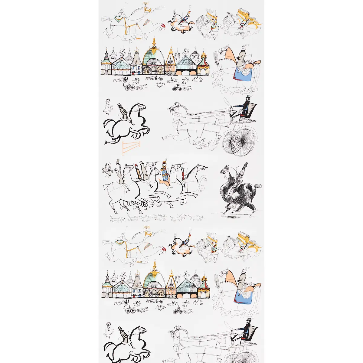 Horses_ MULTI ON WHITE