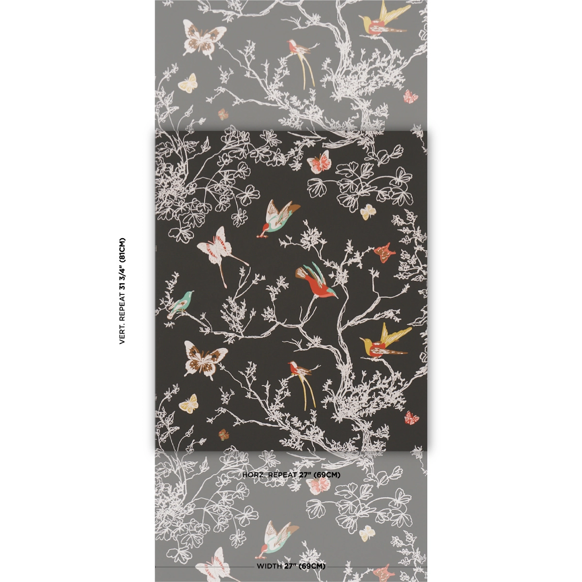 BIRDS & BUTTERFLIES_ GRAPHITE